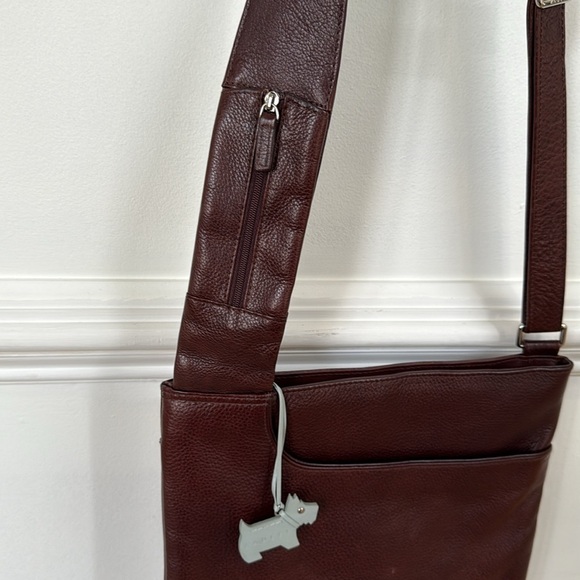 Radley London Messenger Crossbody Satchel Brown Leather Adjustable Bag - Picture 14 of 14